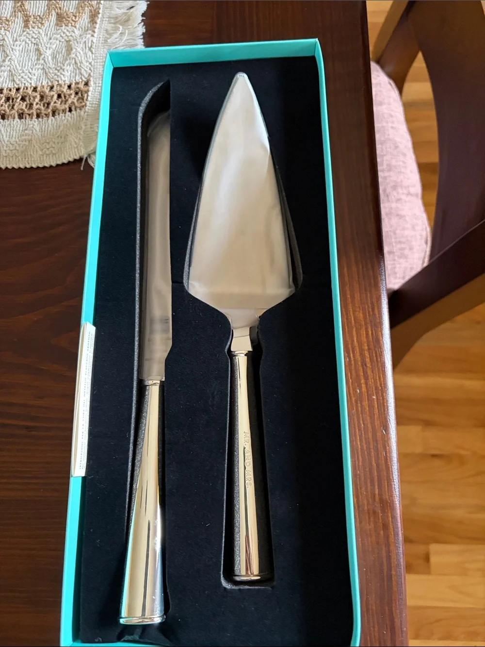 kate spade Polished Silver Cake Knife and Server Set